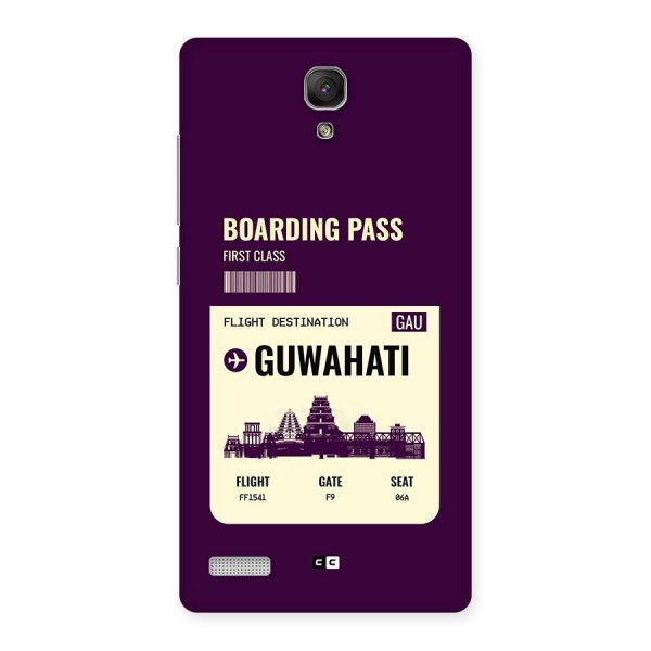 Guwahati Boarding Pass Back Case for Redmi Note