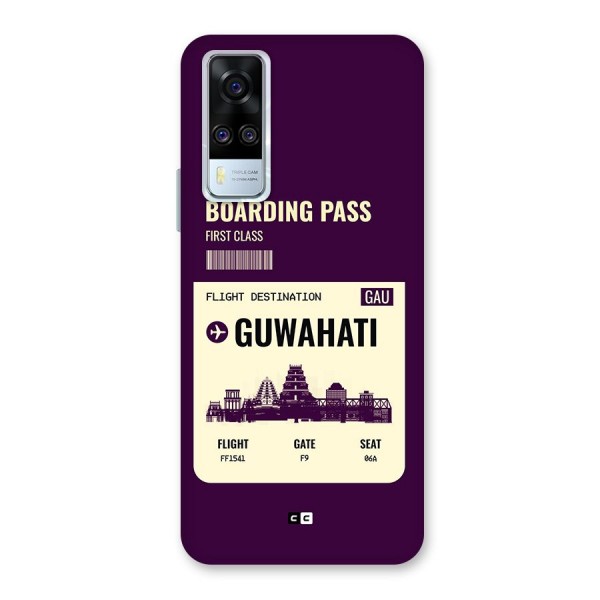 Guwahati Boarding Pass Back Case for Vivo Y51