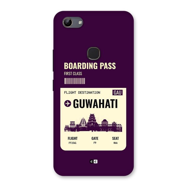 Guwahati Boarding Pass Back Case for Vivo Y81