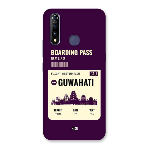 Guwahati Boarding Pass Back Case for Vivo Z1 Pro