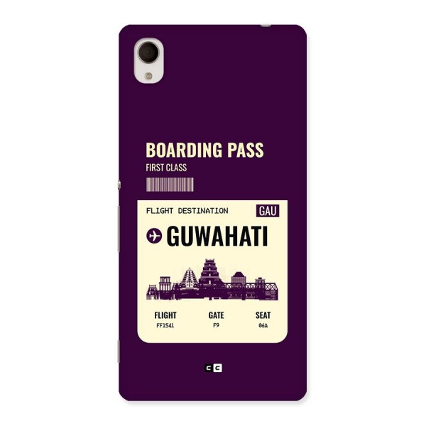 Guwahati Boarding Pass Back Case for Xperia M4 Aqua