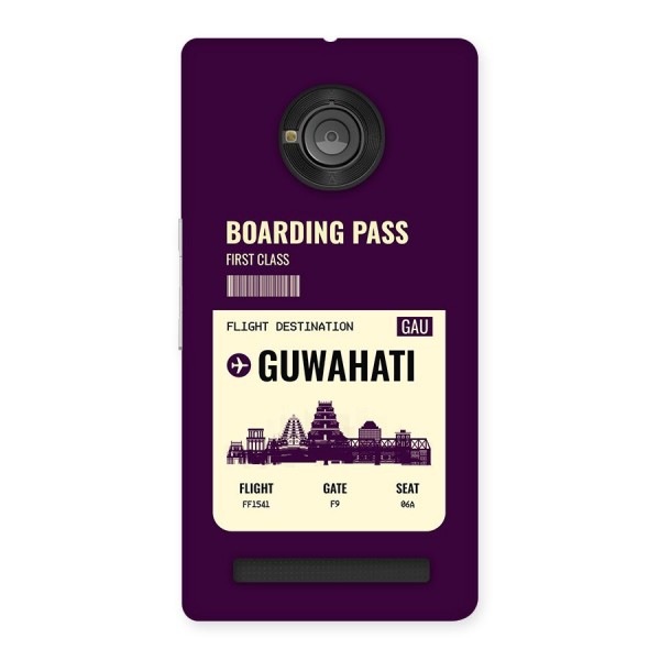 Guwahati Boarding Pass Back Case for Yuphoria