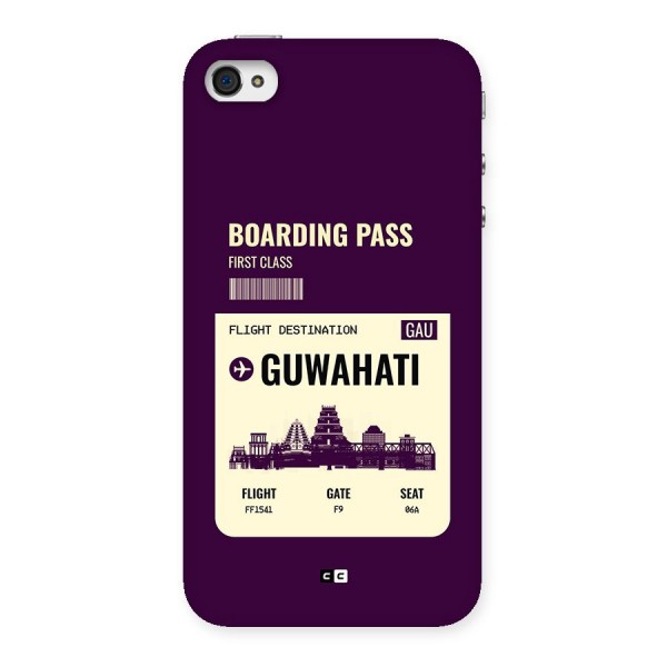 Guwahati Boarding Pass Back Case for iPhone 4 4s