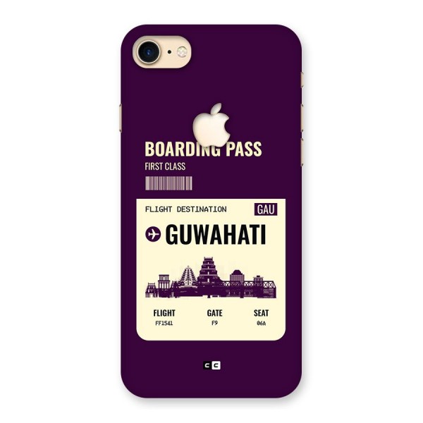 Guwahati Boarding Pass Back Case for iPhone 7 Apple Cut