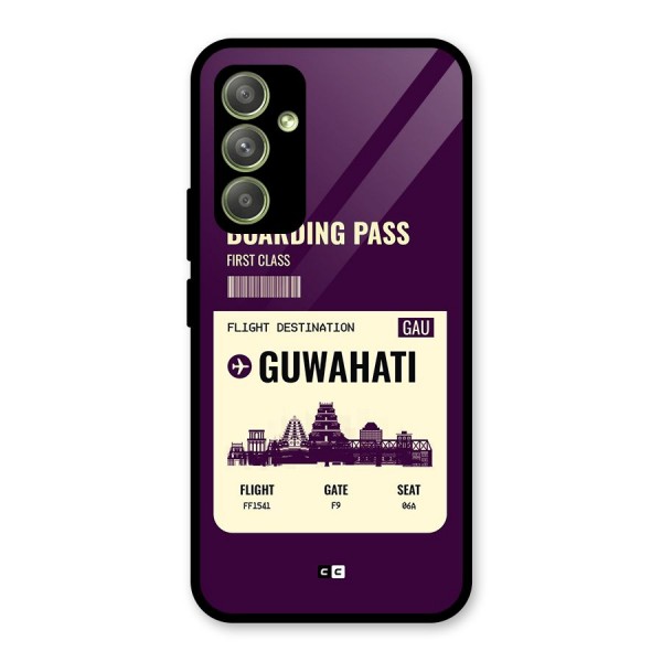 Guwahati Boarding Pass Glass Back Case for Galaxy A54