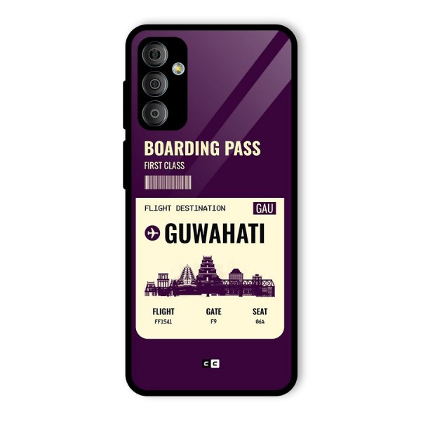 Guwahati Boarding Pass Glass Back Case for Galaxy F23