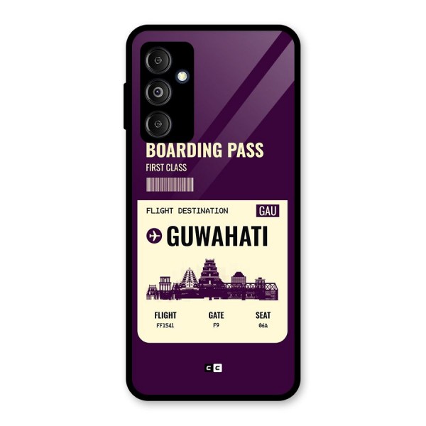 Guwahati Boarding Pass Glass Back Case for Galaxy M14 5G