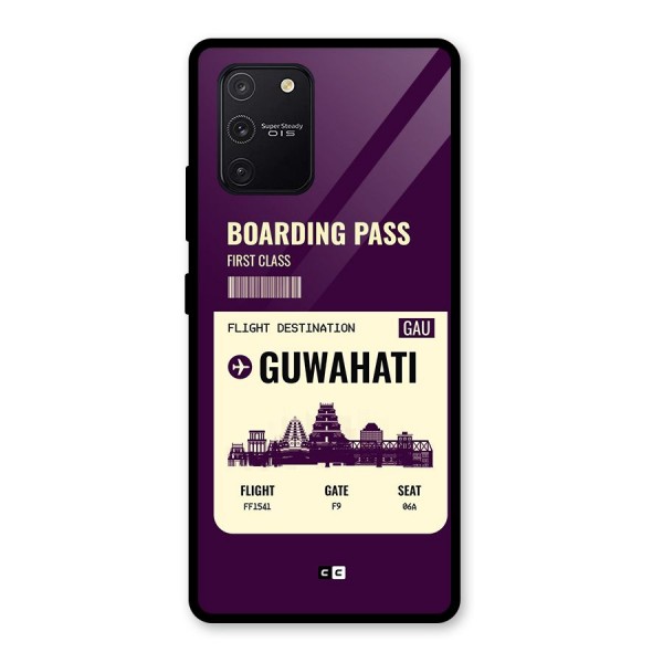 Guwahati Boarding Pass Glass Back Case for Galaxy S10 Lite