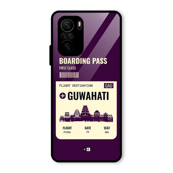 Guwahati Boarding Pass Glass Back Case for Mi 11x