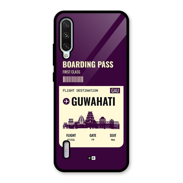 Guwahati Boarding Pass Glass Back Case for Mi A3