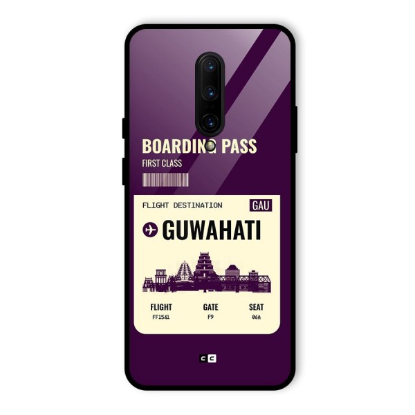 Guwahati Boarding Pass Glass Back Case for OnePlus 7 Pro