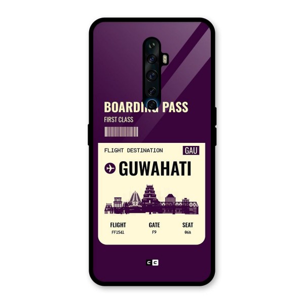 Guwahati Boarding Pass Glass Back Case for Oppo Reno2 Z