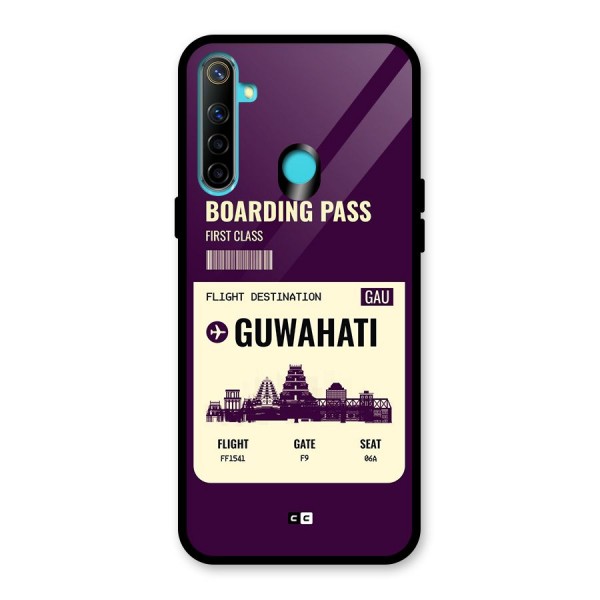 Guwahati Boarding Pass Glass Back Case for Realme 5