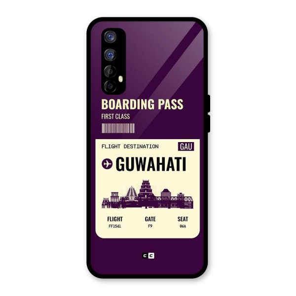 Guwahati Boarding Pass Glass Back Case for Realme 7