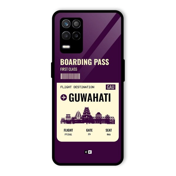 Guwahati Boarding Pass Glass Back Case for Realme 8s 5G