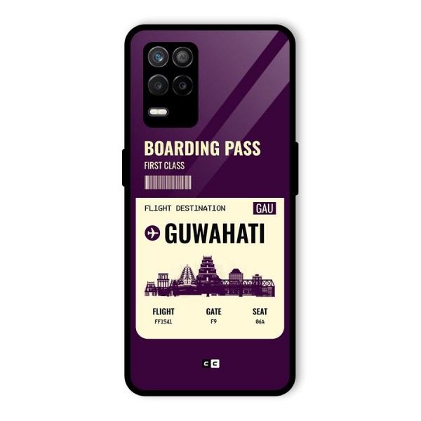 Guwahati Boarding Pass Glass Back Case for Realme 9 5G