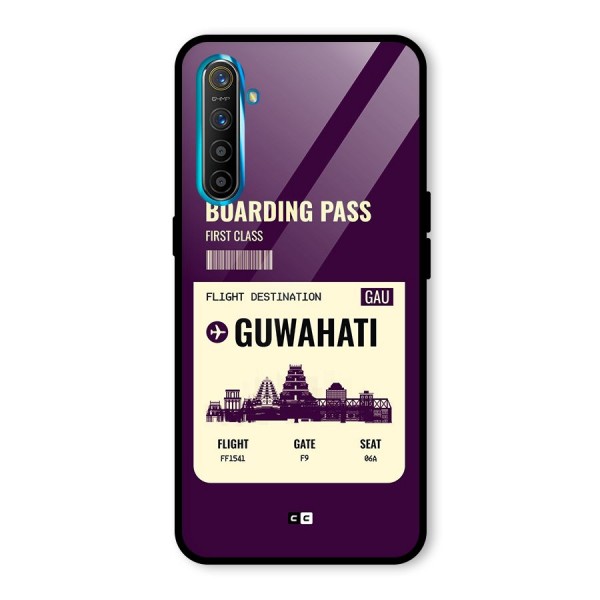 Guwahati Boarding Pass Glass Back Case for Realme X2