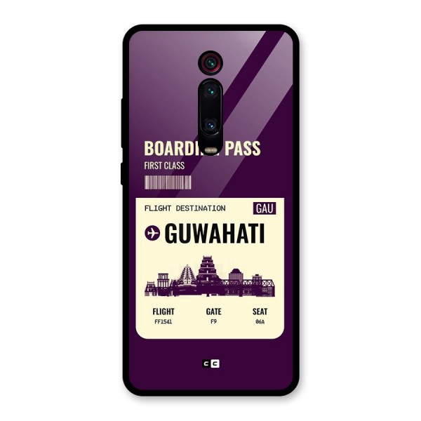 Guwahati Boarding Pass Glass Back Case for Redmi K20