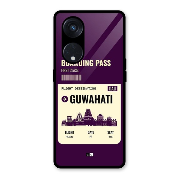 Guwahati Boarding Pass Glass Back Case for Reno8 T 5G