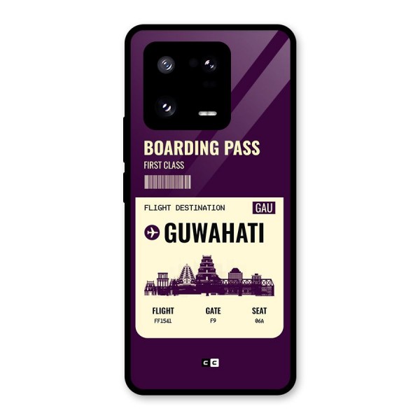 Guwahati Boarding Pass Glass Back Case for Xiaomi 13 Pro