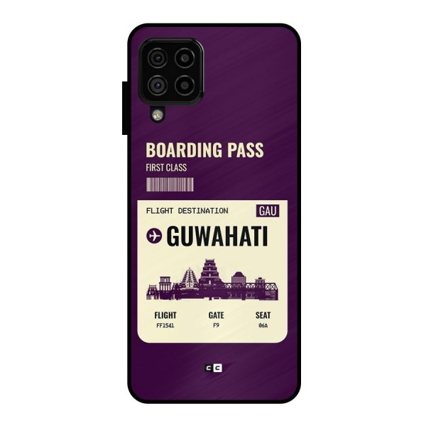 Guwahati Boarding Pass Metal Back Case for Galaxy A22 4G