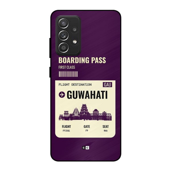 Guwahati Boarding Pass Metal Back Case for Galaxy A52