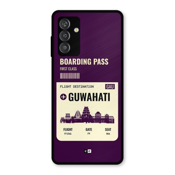 Guwahati Boarding Pass Metal Back Case for Galaxy M13