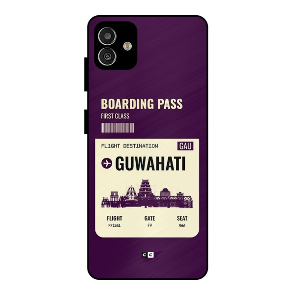 Guwahati Boarding Pass Metal Back Case for Galaxy M13 5G