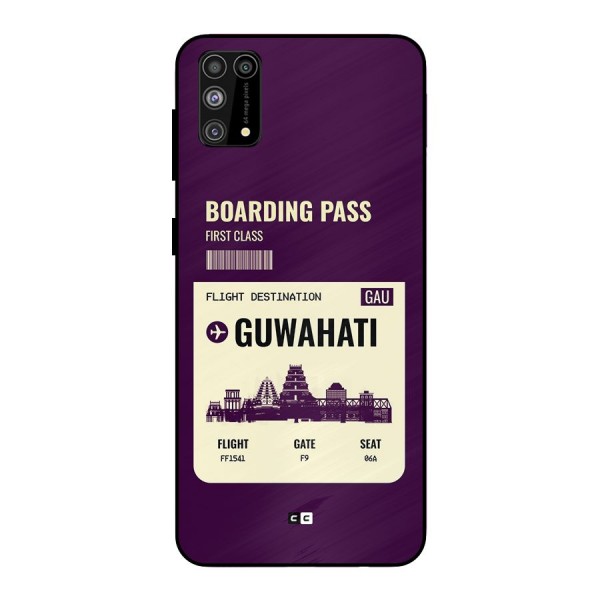 Guwahati Boarding Pass Metal Back Case for Galaxy M31