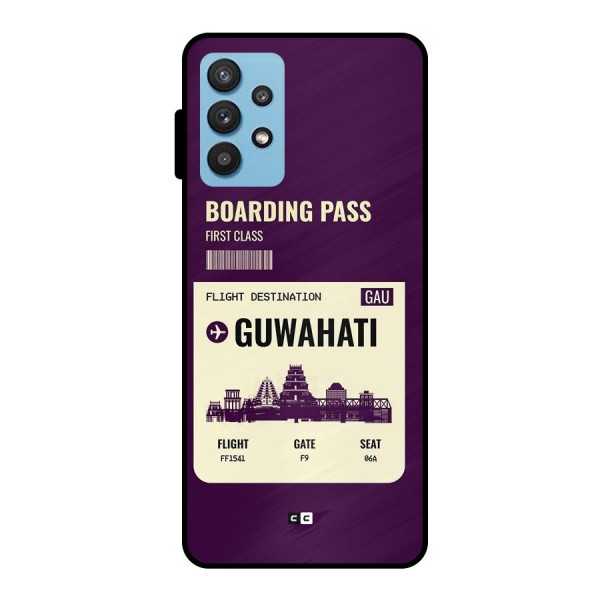 Guwahati Boarding Pass Metal Back Case for Galaxy M32 5G