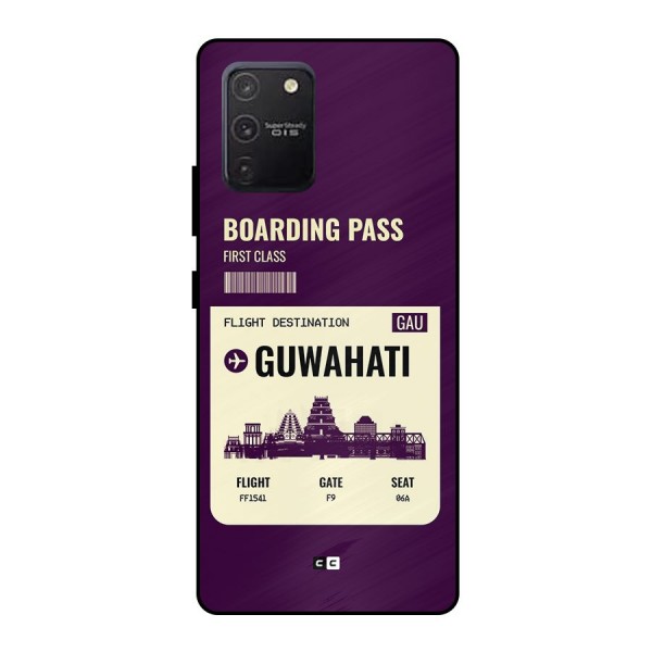 Guwahati Boarding Pass Metal Back Case for Galaxy S10 Lite