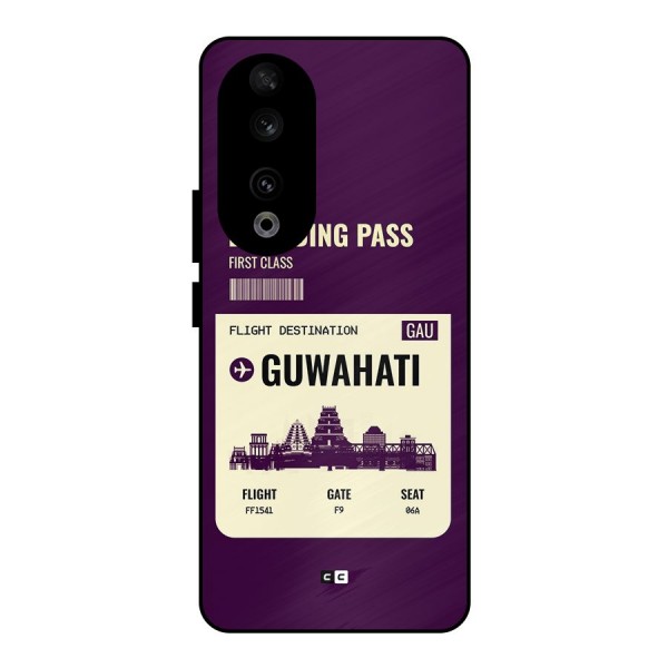 Guwahati Boarding Pass Metal Back Case for Honor 90