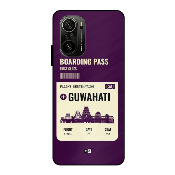 Guwahati Boarding Pass Metal Back Case for Mi 11X Pro