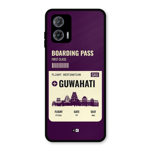 Guwahati Boarding Pass Metal Back Case for Moto G73