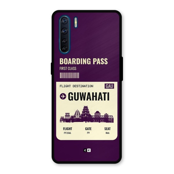 Guwahati Boarding Pass Metal Back Case for Oppo F15