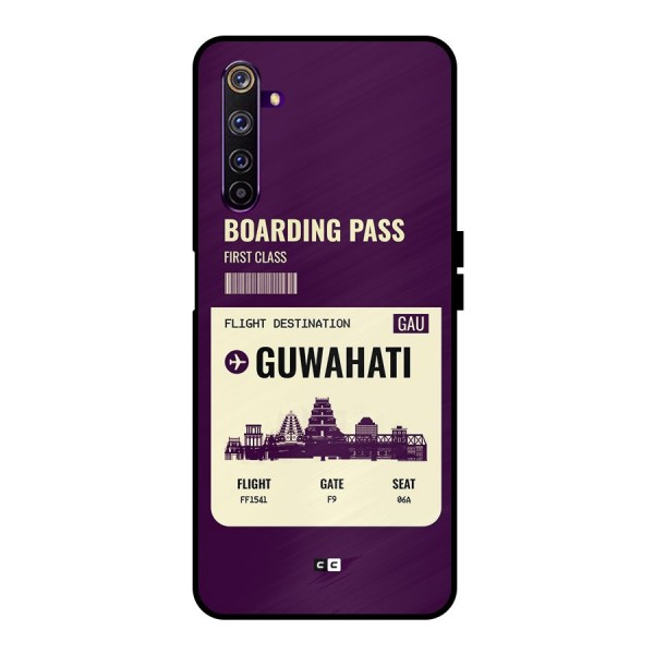 Guwahati Boarding Pass Metal Back Case for Realme 6 Pro