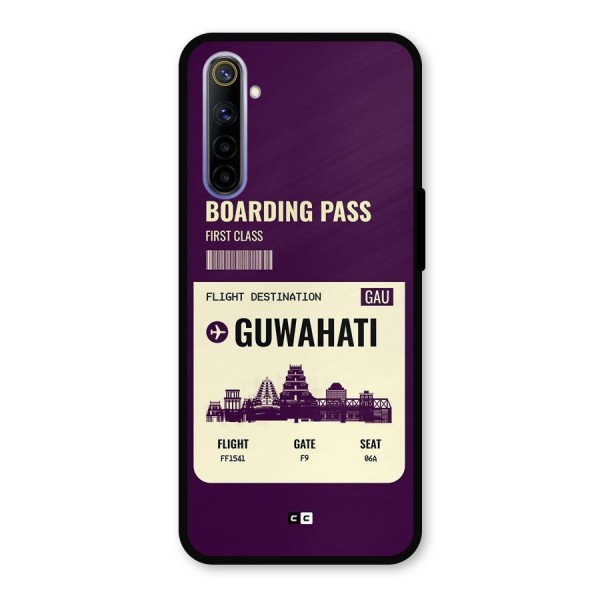 Guwahati Boarding Pass Metal Back Case for Realme 6i