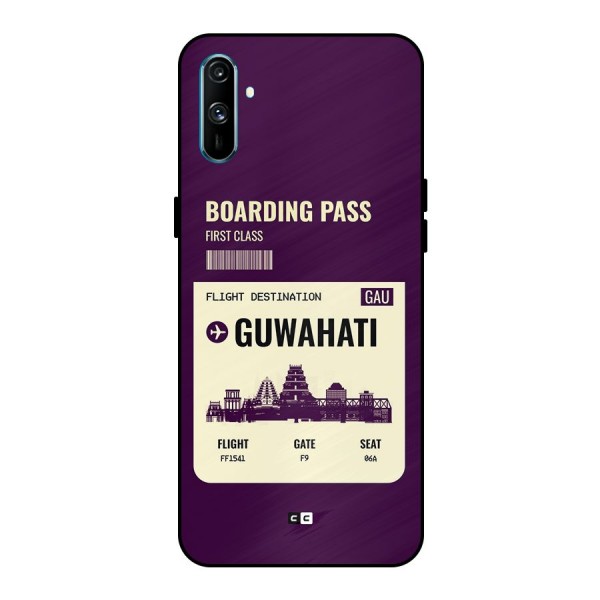 Guwahati Boarding Pass Metal Back Case for Realme C3