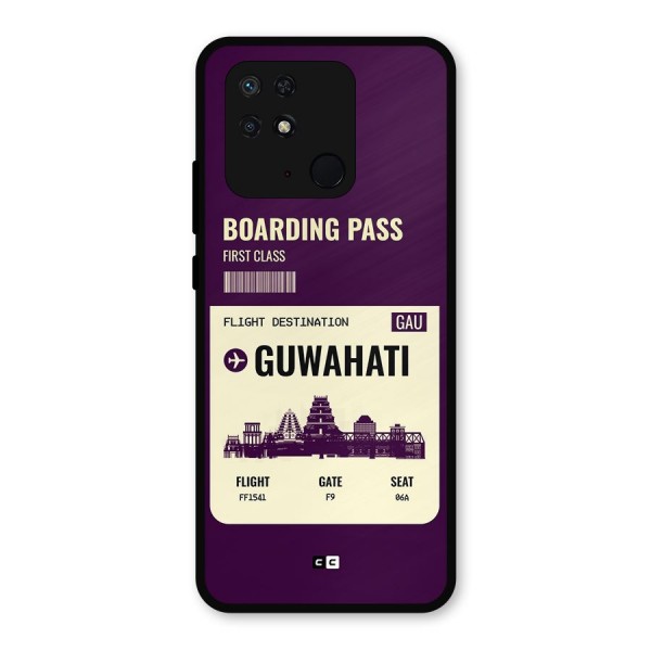 Guwahati Boarding Pass Metal Back Case for Redmi 10