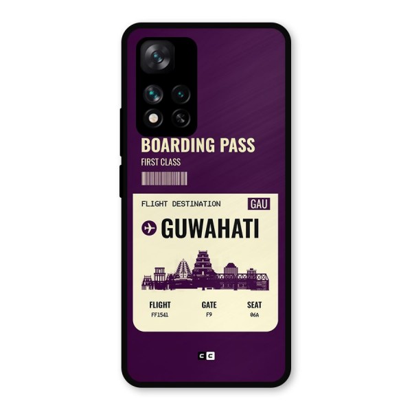 Guwahati Boarding Pass Metal Back Case for Xiaomi 11i 5G