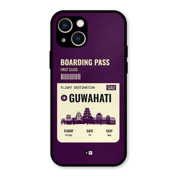 Guwahati Boarding Pass Metal Back Case for iPhone 13