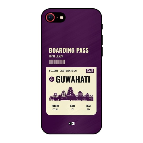 Guwahati Boarding Pass Metal Back Case for iPhone 8
