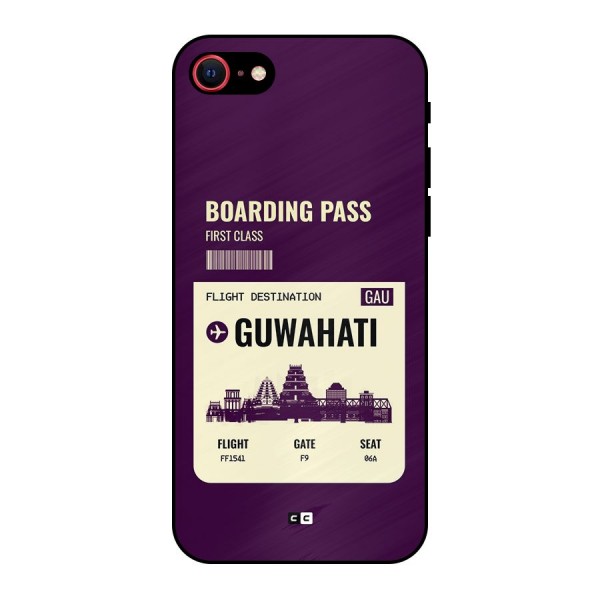 Guwahati Boarding Pass Metal Back Case for iPhone SE 2020