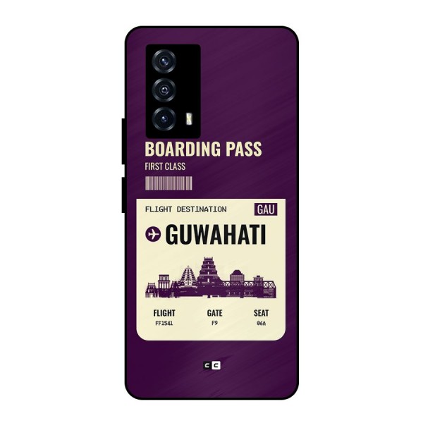 Guwahati Boarding Pass Metal Back Case for iQOO Z5