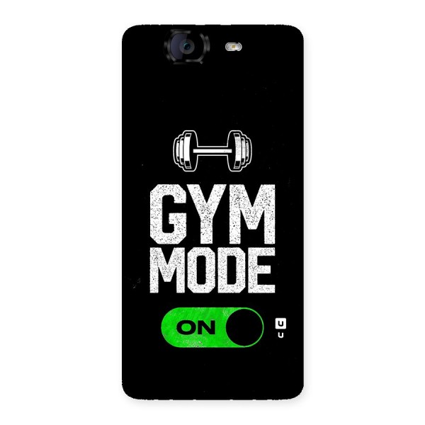 Gym Mode On Back Case for Canvas Knight A350