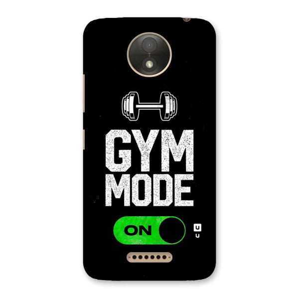 Gym Mode On Back Case for Moto C Plus