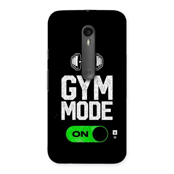 Gym Mode On Back Case for Moto G3