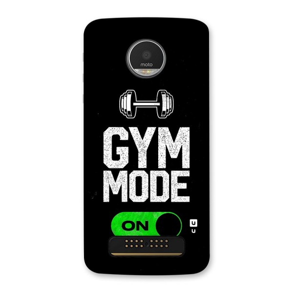 Gym Mode On Back Case for Moto Z Play