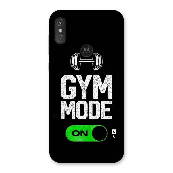 Gym Mode On Back Case for Motorola One Power