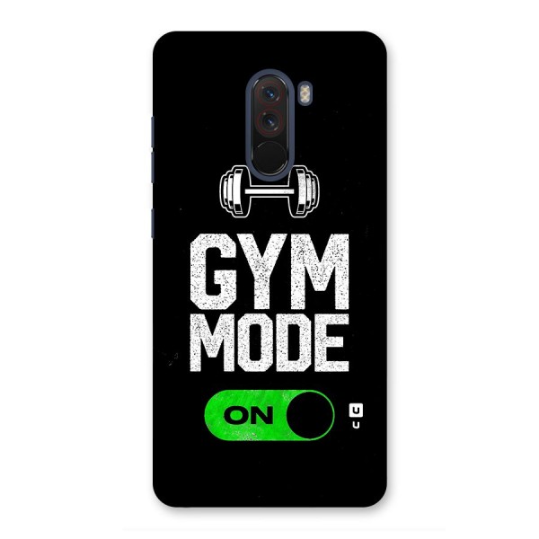 Gym Mode On Glass Back Case for Poco F1